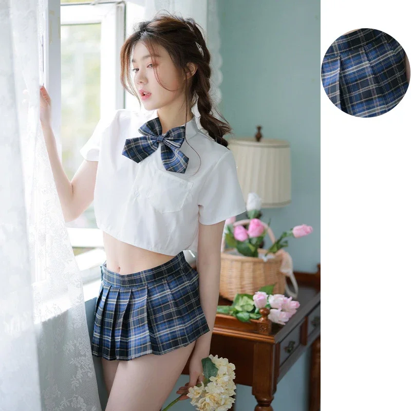 Японская школьная форма Женская Милая сексуальная модная женская короткая юбка
