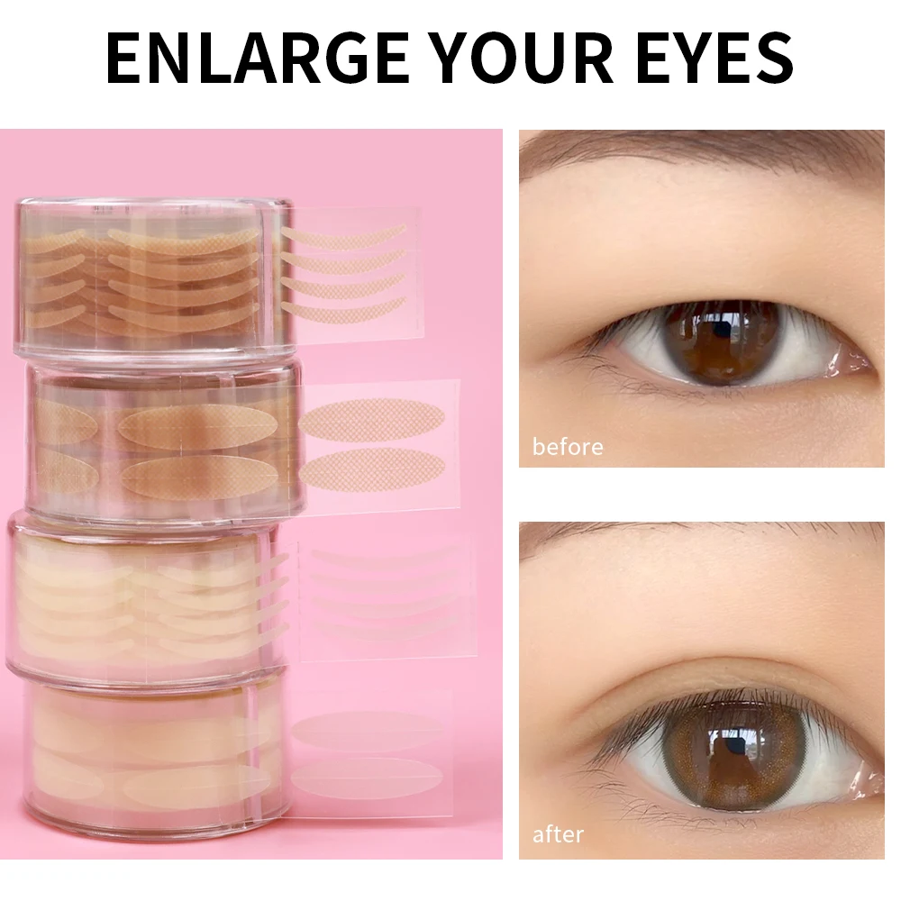 600/2400 шт. кружевные невидимые наклейки для век двойного сложения натуральная