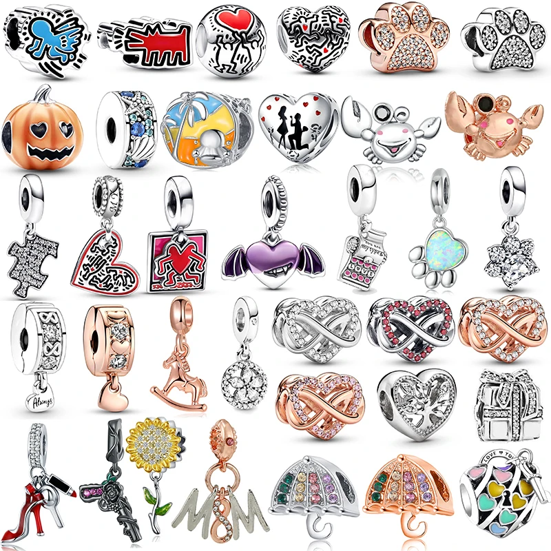 

2Pcs/lot Newest Bat Wing Magic Heart Charm Beads Pendant DIY Bracelets Necklaces For Women Men Girlfriend Jewelry Gift Wholesale