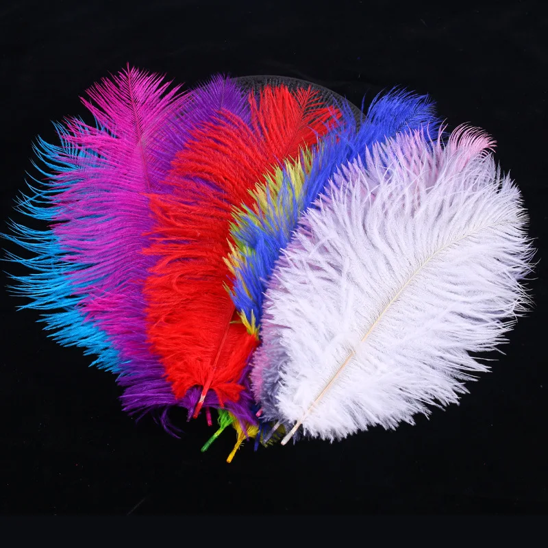 

25-30CM imported ostrich hair wedding road lead Taiwan flower decoration wedding decoration stage performance props diy jewelry