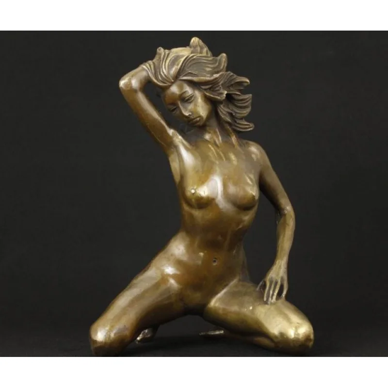 Китайская старая винтажная красивая Большая бронзовая сборная ручная работа