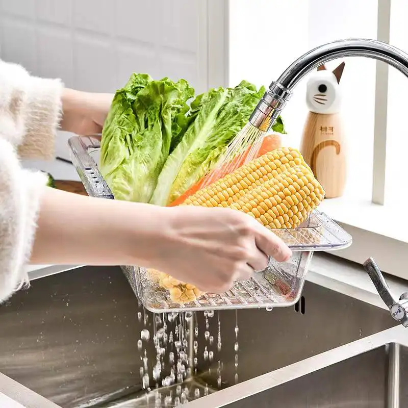

Kitchen Sink Draining Rack Storage Rack Retractable Bowl and Chopstick Rack Vegetable Washing Draining Ventilation Dish Rack