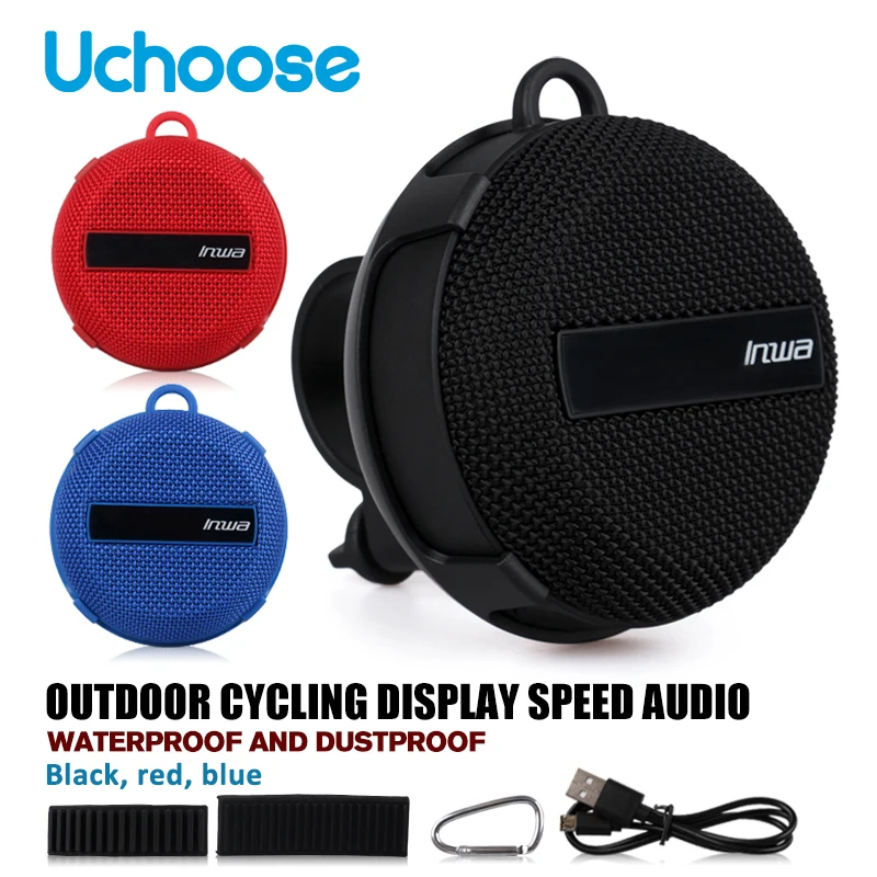 

Portable Bluetooth Speaker For Motorcycle Wireless Bicycle Speaker With Loud Sound 5.0 IP65 Waterproof Outdoor Speaker