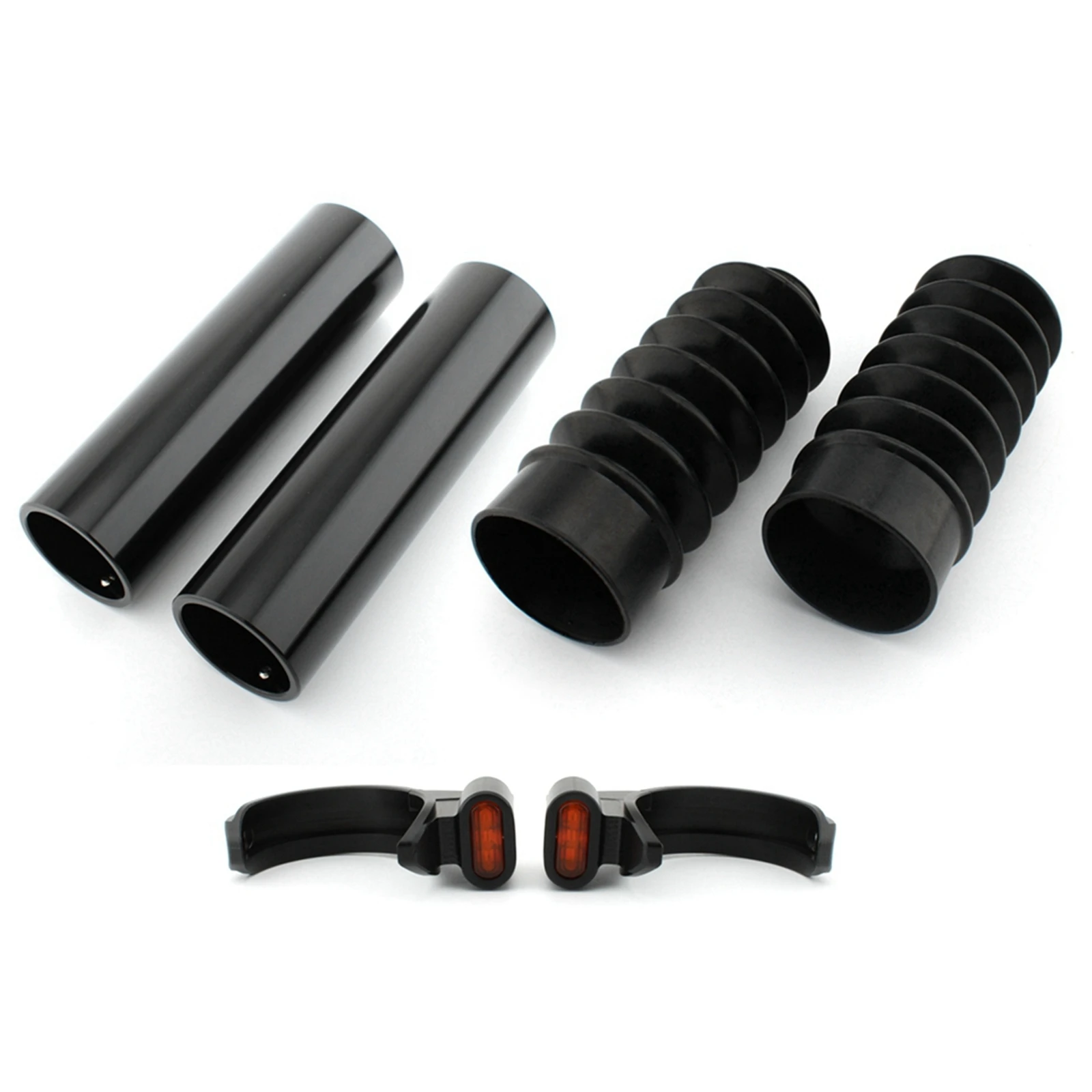 

Для Harley Nightster 975 RH975 2022-2023 мотоцикла, передняя вилка, амортизатор, резиновые пылезащитные чехлы + лампа указателя поворота