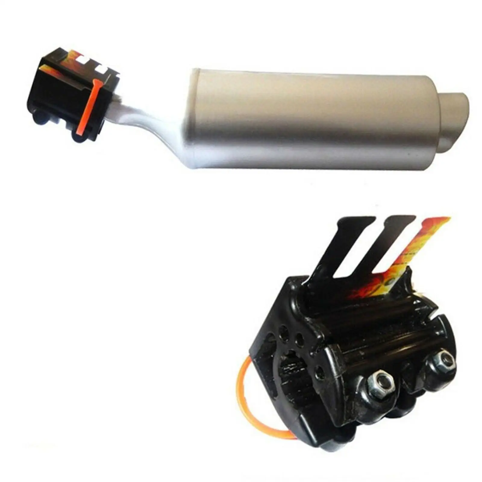 

Bike Turbo Spoke Pipe with Sound Effect Round Muffler Exhaust Modification
