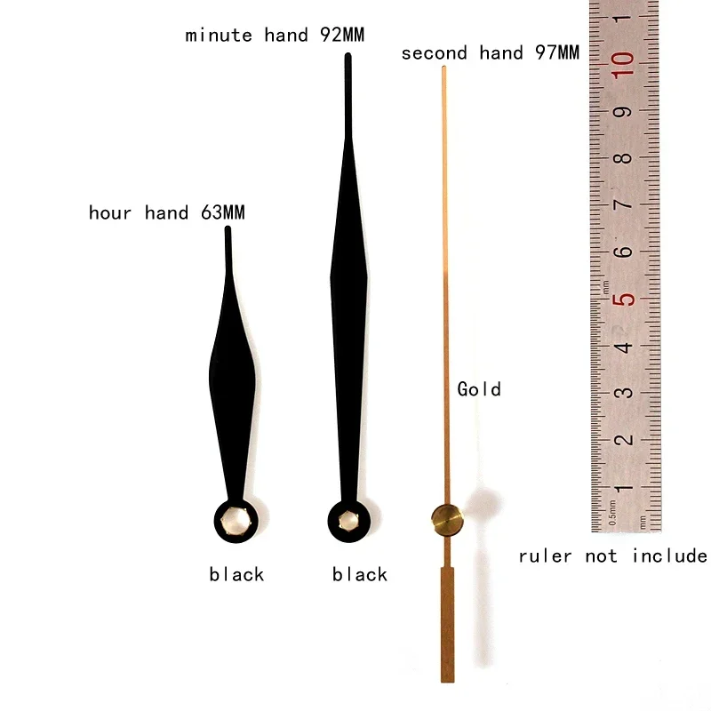 40 комплектов SKP вал часы стрелки 12 черный Just Hands металл алюминий DIY аксессуары с