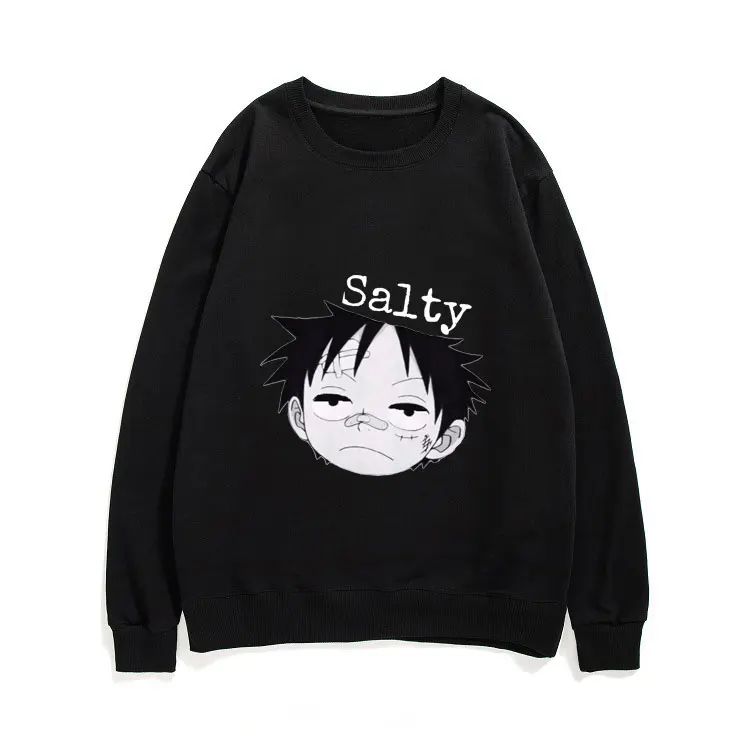 

Cartoon Cute Luffy Print Streetwear Anime ONE PIECE Pullover Men Women Casual Harajuku Loose Sweatshirt Man Fashion Pullovers