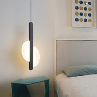 10w nordic pandant light minimalist art led chandeliers hang acrylic living room bedroom restaurant lamp bar home lighting
