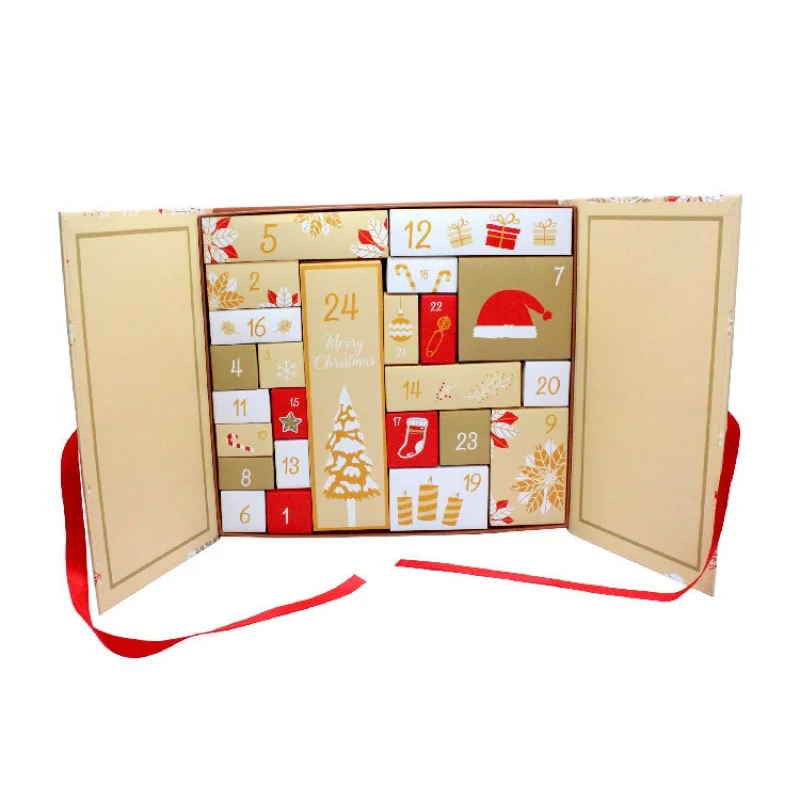 Diy Paper Gift Boxes Countdown 24 Empty Cabinet Surprise Navidad Gifts For Best Friends
