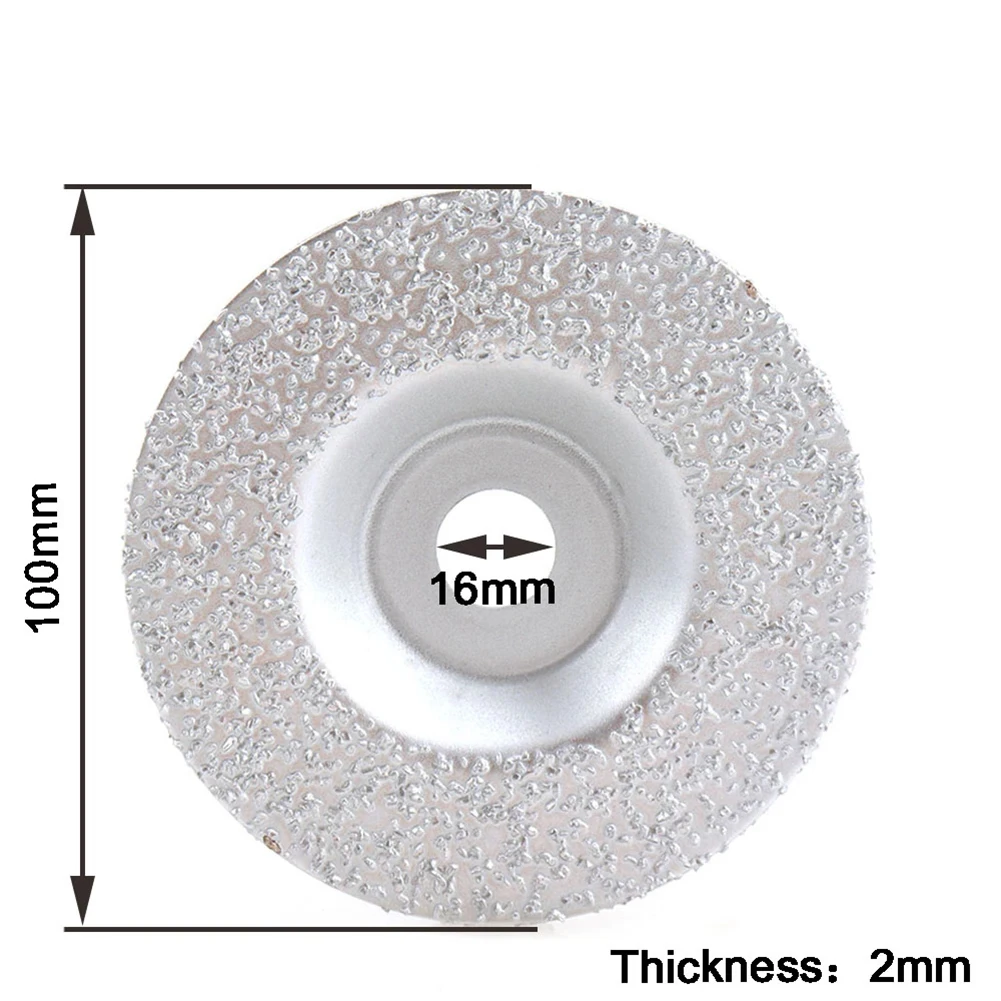 

1 Pcs Diamond Brazed Grinding Wheel Grinding Disc 4inch/100mm ID 16mm For Stone Tire Polishing Grinder Accessories