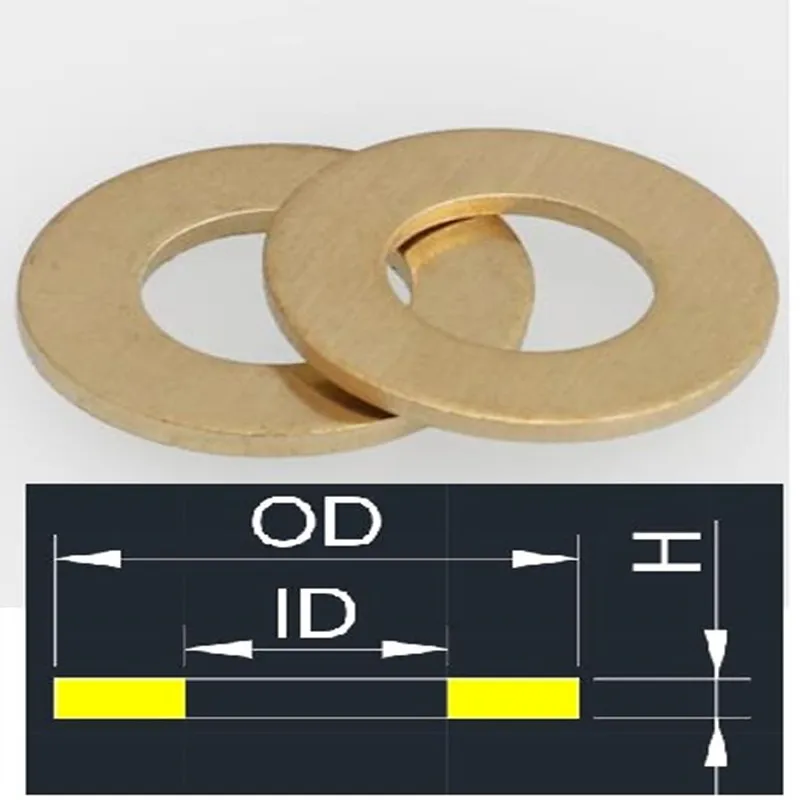 

Прокладки из твердой меди и латуни, 20-100 шт.