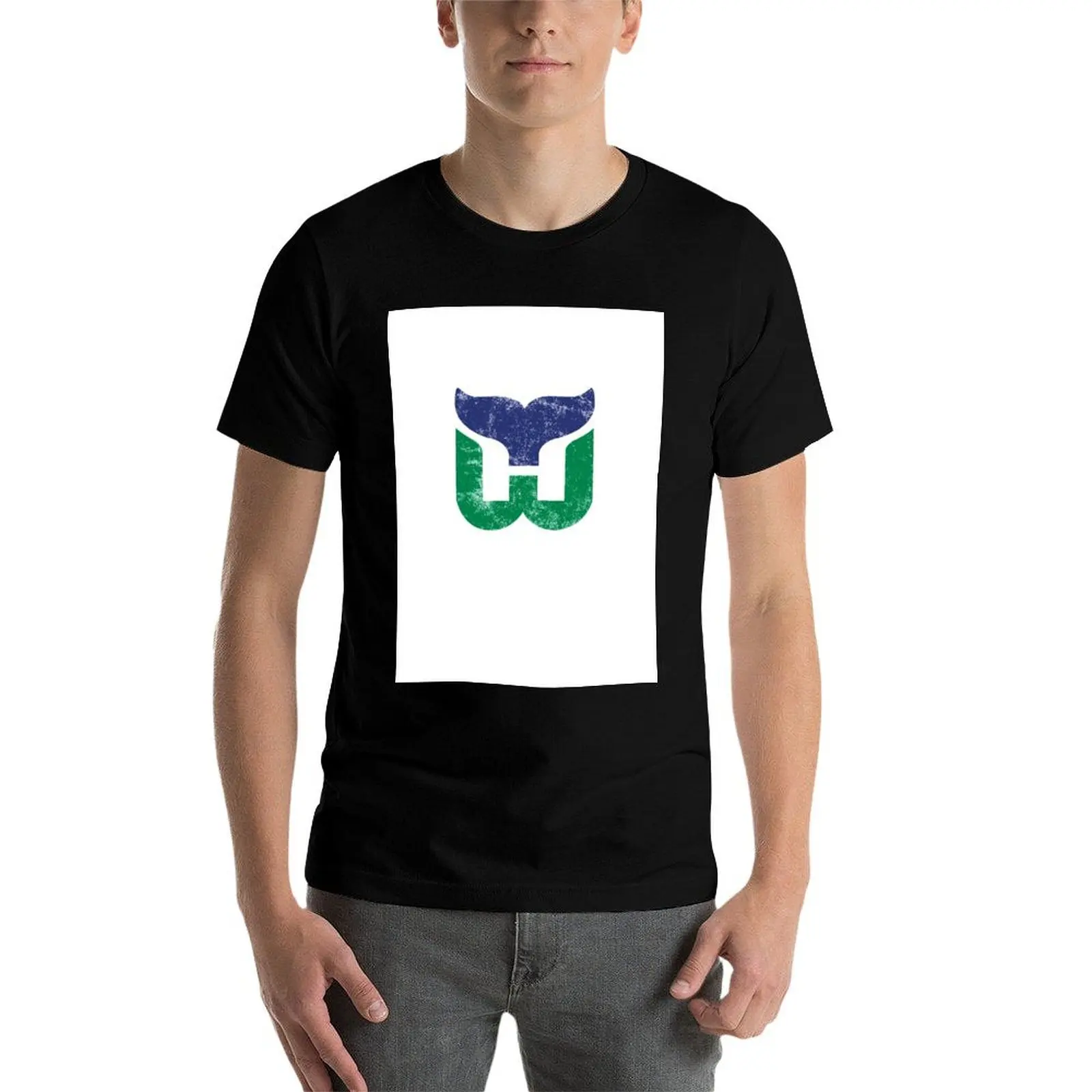 Hartford Whalers Distressed Logo — Defunct Hockey Team сбор расширения 1979-1997 годов для Connecticut футболка