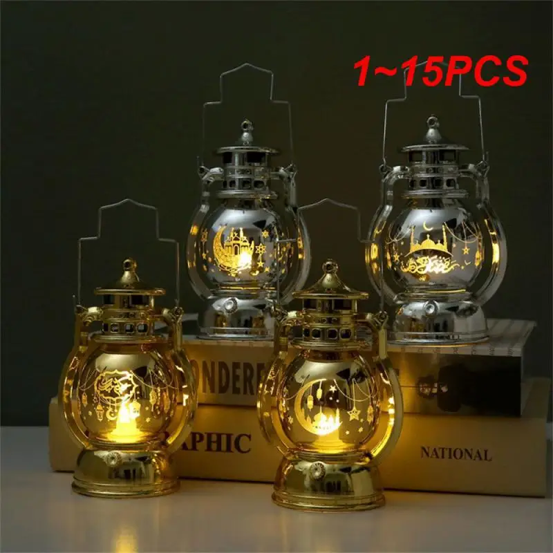 

1~15PCS Ramadan LED Lantern Light Eid Mubarak Decoration for Home Islamic Muslim Festival Party Ramadan Kareem Decor EID Al Adha