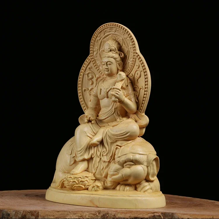 Статуя Будды из зодиака, Бодхисаттва Вашу Покинья Buxus Kuan Yin, статуя Будды с резьбой по дереву, статуя Будды для медитации (art.: 3920d211cfd62) - 3920d211cfd62