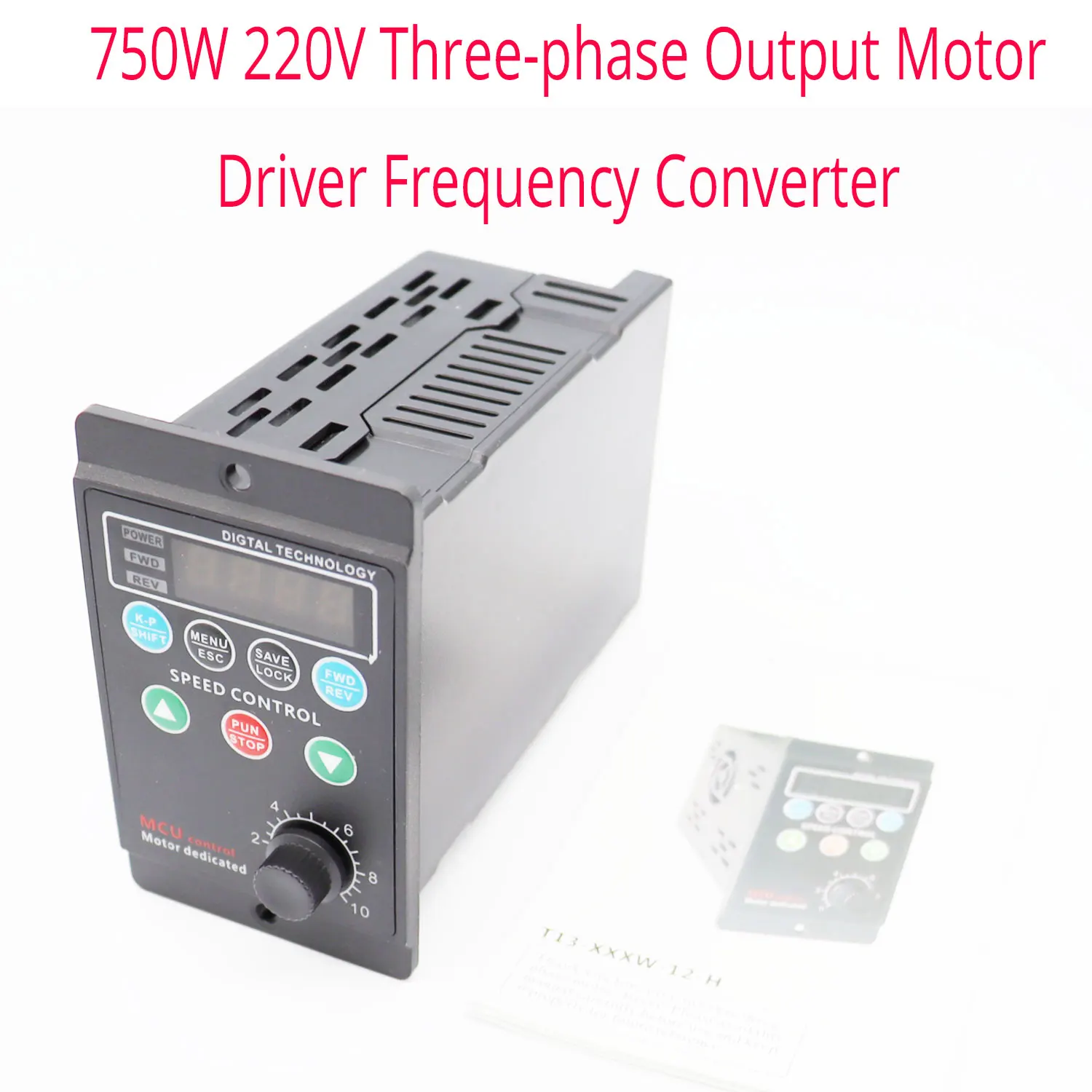 

750W Variable Frequency Drive AC 220V Three-phase Output Motor Driver Frequency Converter Inverter Speed Controller