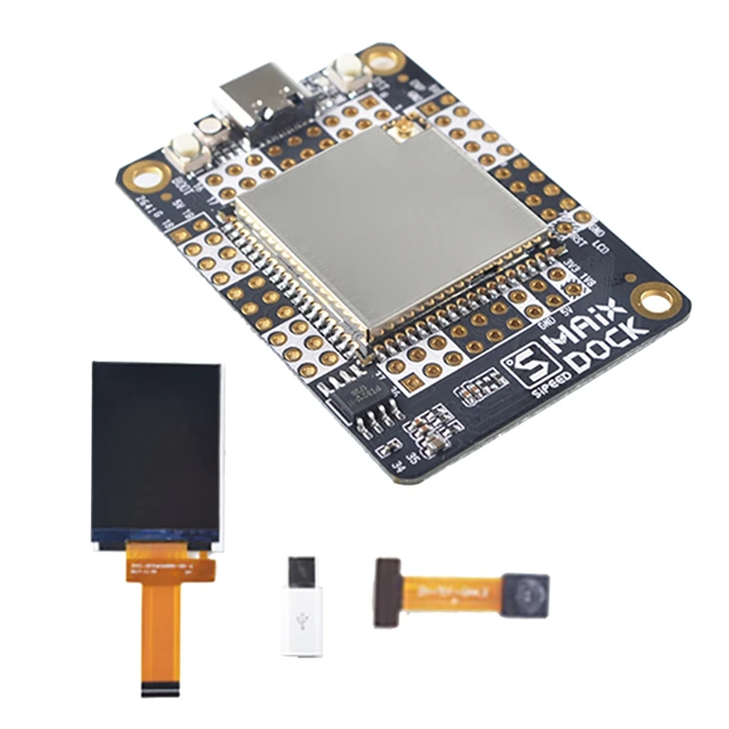 

For Maix Dock K210 AI+LOT Deep Learning Visual Scanning And Voice Development Board With 2.4-Inch Display+Gc0328 Camera