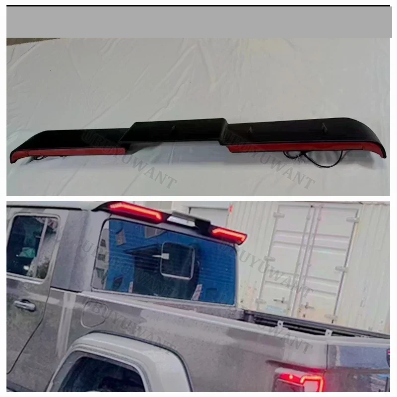 Задний спойлер для Jeep JT из АБС-пластика глянцевый черный/матовый черный/цвет