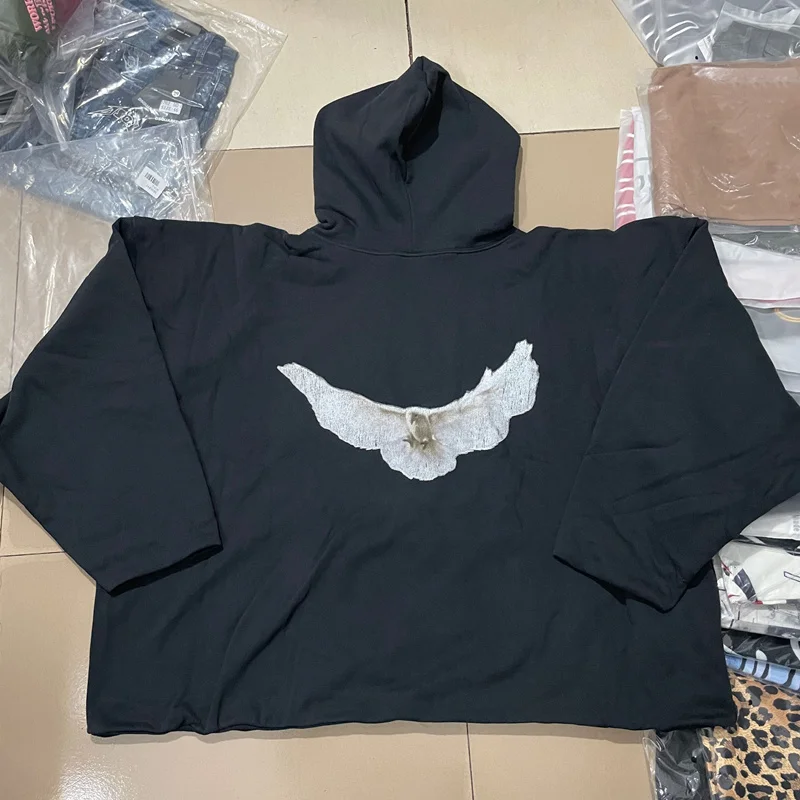 

Luxury Brand high quality 1.6kg Double Layer Kanye West Hoodie Men Women 1:1 Top Version Hooded Dove Season 6 Oversized Pullover