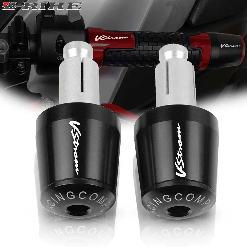 7/8 &quot22 мм мотоциклетные ручки на руль торцевая заглушка для Suzuki DL250 DL650 DL1000 V-STROM