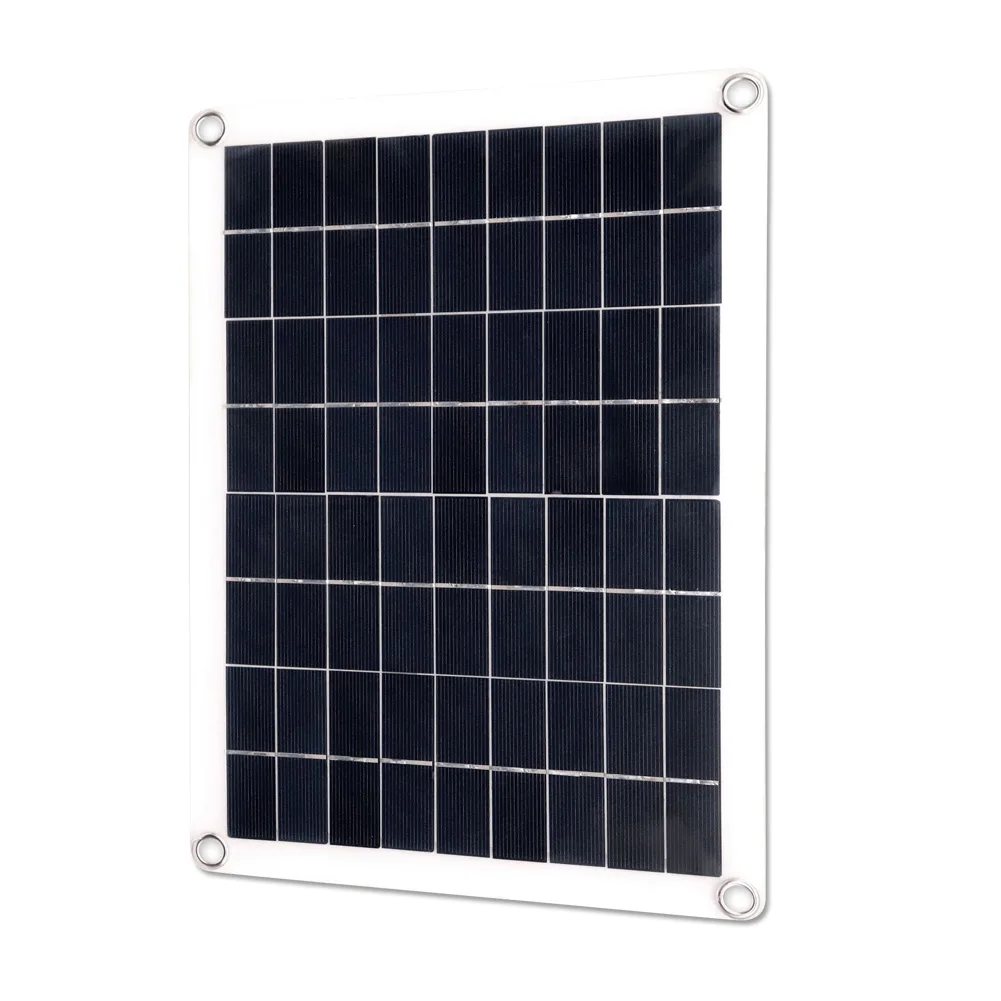 

15W 12V/5V Solar Panel Polysilicon Silicon Dual USB Port For Battery Cell Phone Chargers