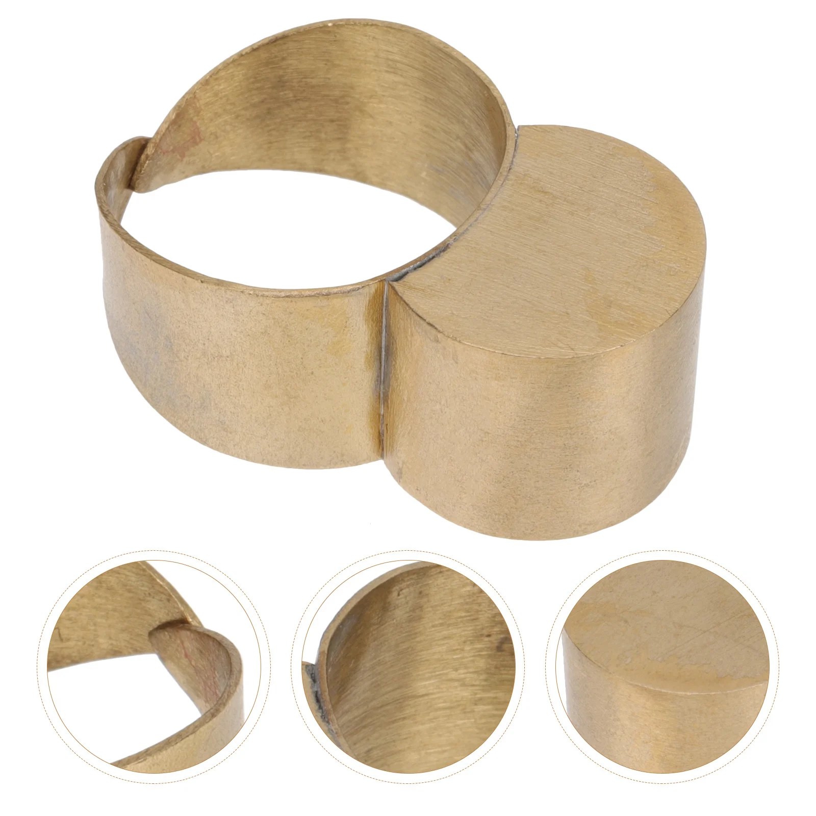 

Practice Dulcimer Finger Guards Protective Instrument Copper Fingertip Cover