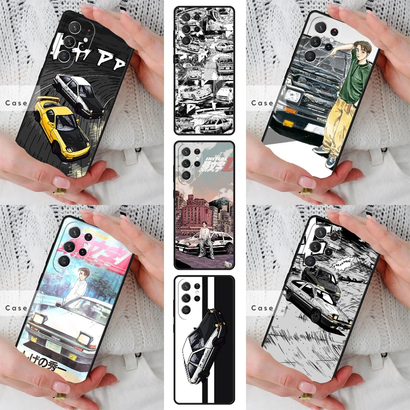 Фото Чехол для телефона из ТПУ INITIAL D Super Car AE86 для Samsung Galaxy S26 S25 S24 S23 S22 S21 S20 Note10 Plus FE Ultra №1