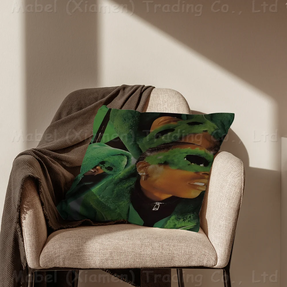 Music Album Star Asap Rocky Hip Hop Pillow Cover Design Cushion Decor Holiday Decorati