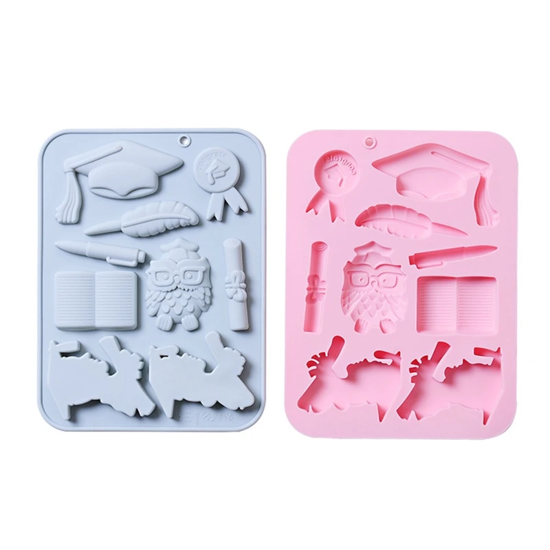 

Graduation Theme Chocolate Moulds Fondant Cake Mold Ornaments Baking Epoxy Molds