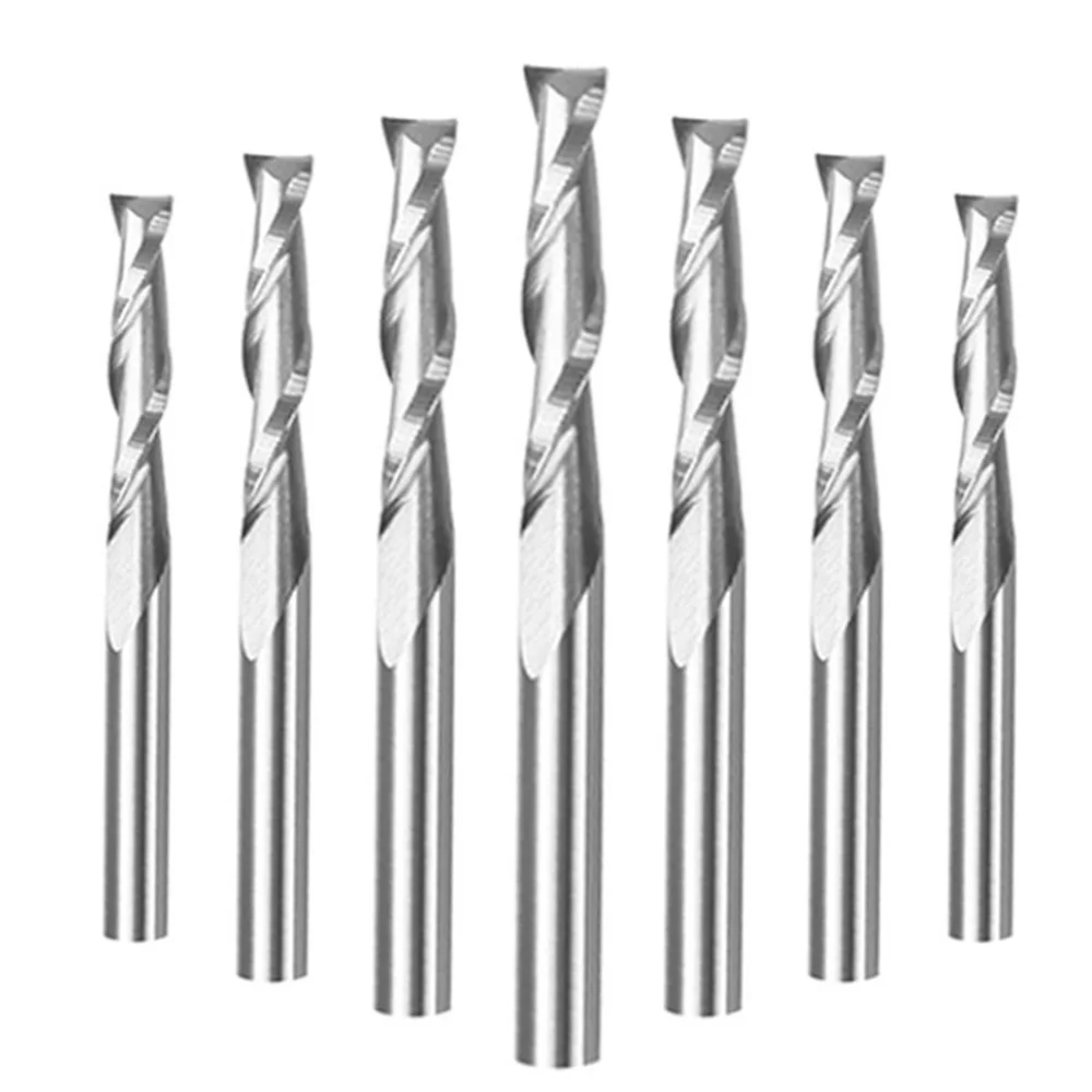 

10 шт. 3,175*12 мм фреза с двойной кромкой плоская головка гравировальный станок резак