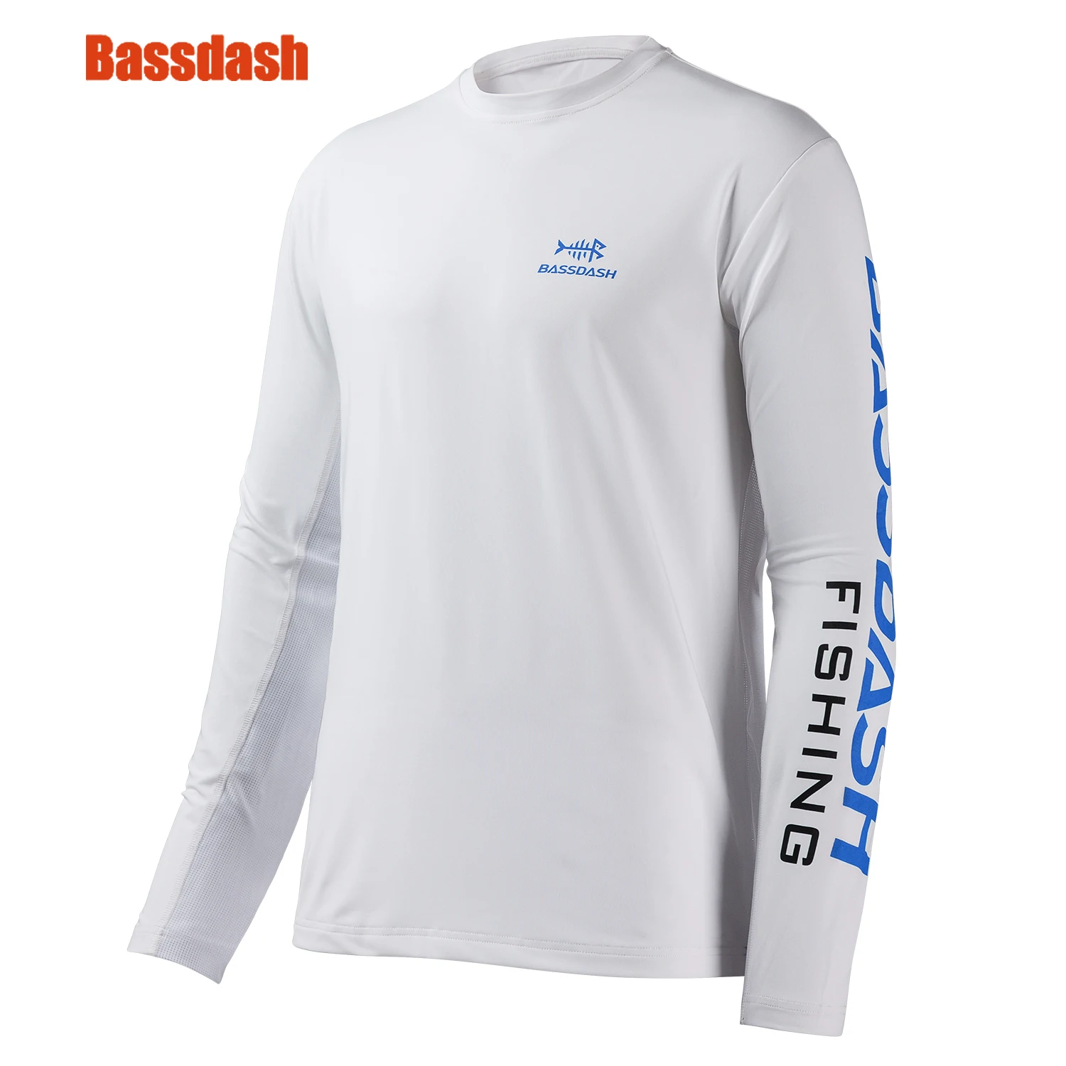 Фото Bassdash Мужская футболка с длинным рукавом для рыбалки, летняя, УФ, солнцезащитная, дышащая, ультратонкая, на ощупь, холодная и сухая №1