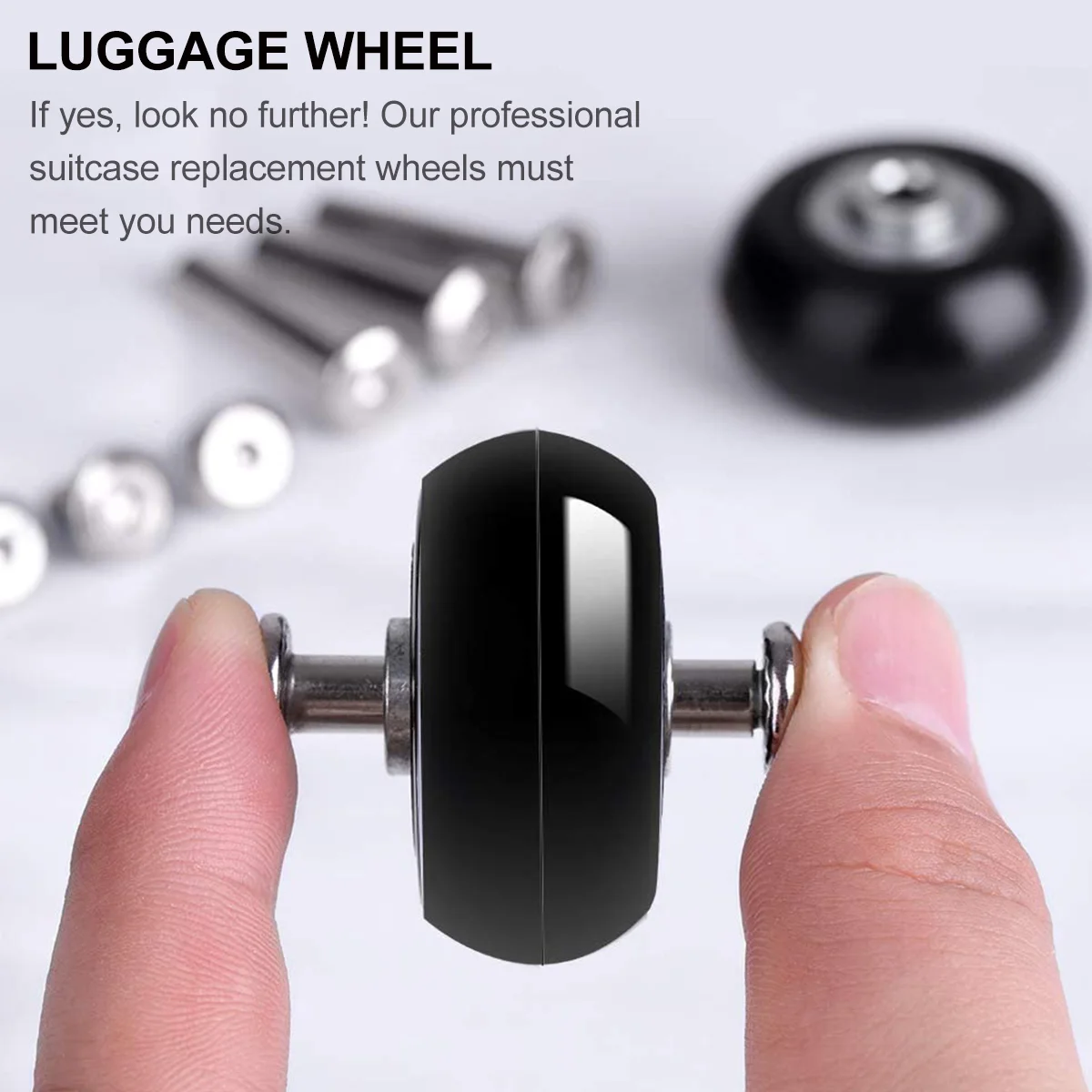 

30 Pcs Trolley Case Casters Mute Luggage Wheels Travel Bags Repair Rubber Suitcase Replacement Wear-Resistant