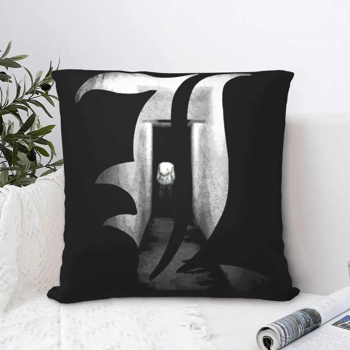 Death Note Manga Pillowcase Printing Polyester Cushion Cover Decorative Anime Notebook Pillow Case Cover Chair 40X40cm