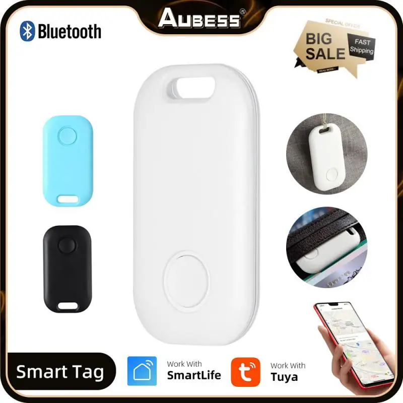 

Aubess Keychain Tuya GPS Tracker Smart Mini Anti Lost Alarm Wireless Location Tracker Tag 2-way Search Key Finder