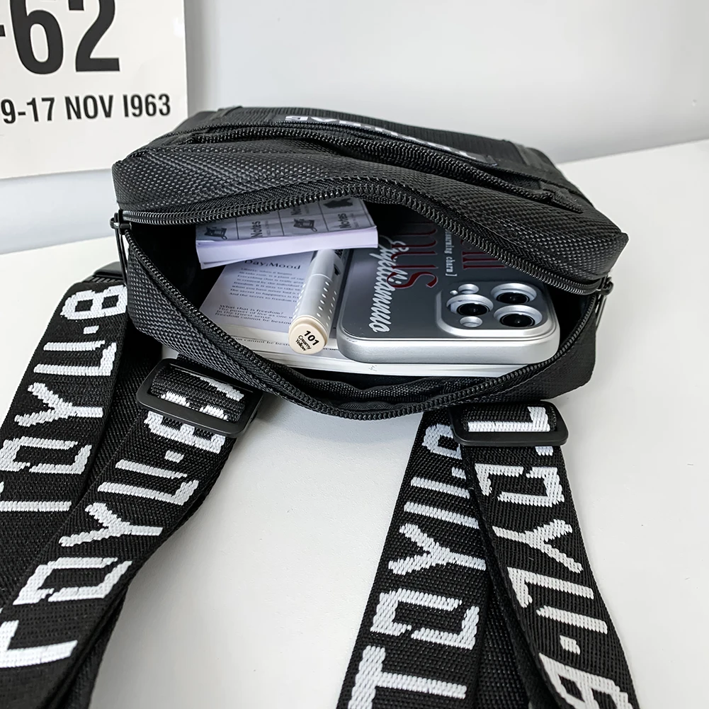 Модная нагрудная сумка для мужчин и женщин регулируемый Забавный нейлоновый