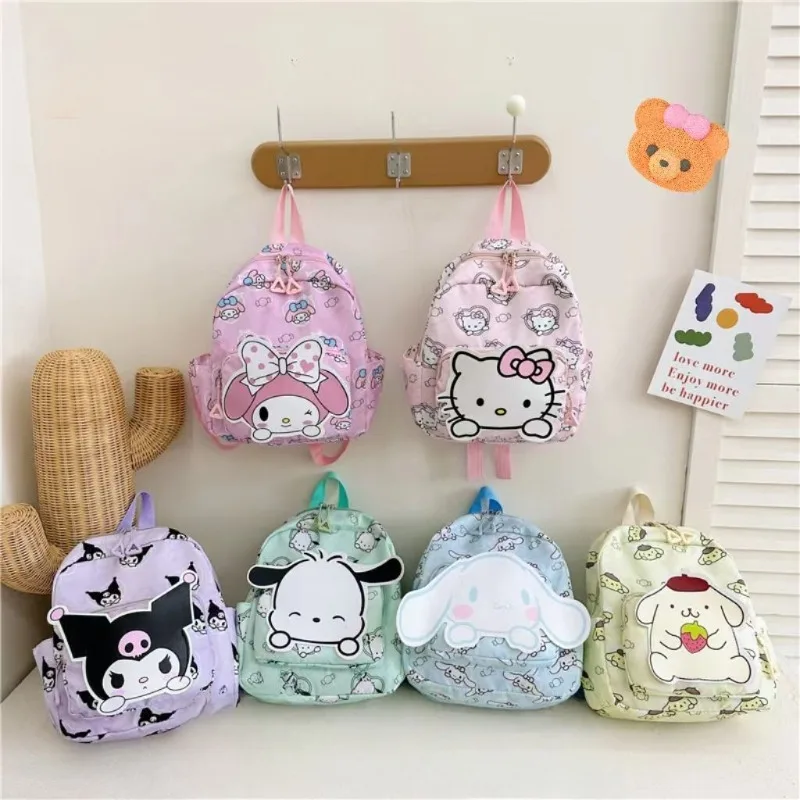 

Sanrio My Melody рюкзак Pompompurin Cinnamoroll Hello Kitty Kuromi Pachacco милый мультяшный модный школьный рюкзак Креативный новый