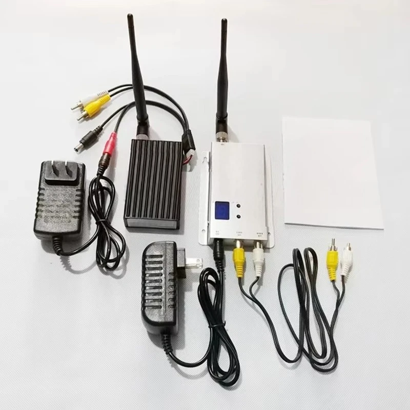 Фото Беспроводной передатчик-приемник для передачи изображения 1.2G 10W, улучшенная версия, и беспроводной видеопередатчик 8W с пультом ДУ №3