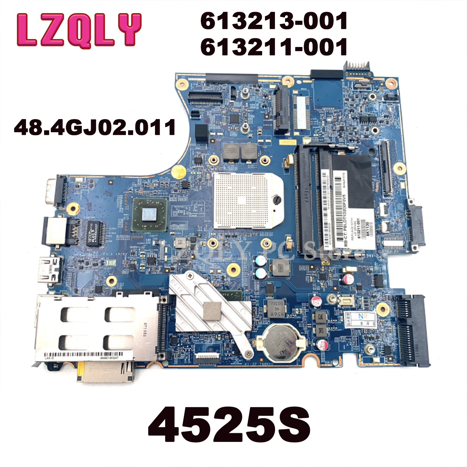 

LZQLY For HP Probook 4525S 48.4GJ02.011 613213-001 613211-001 Laptop Motherboard Socket S1 DDR3 Free CPU