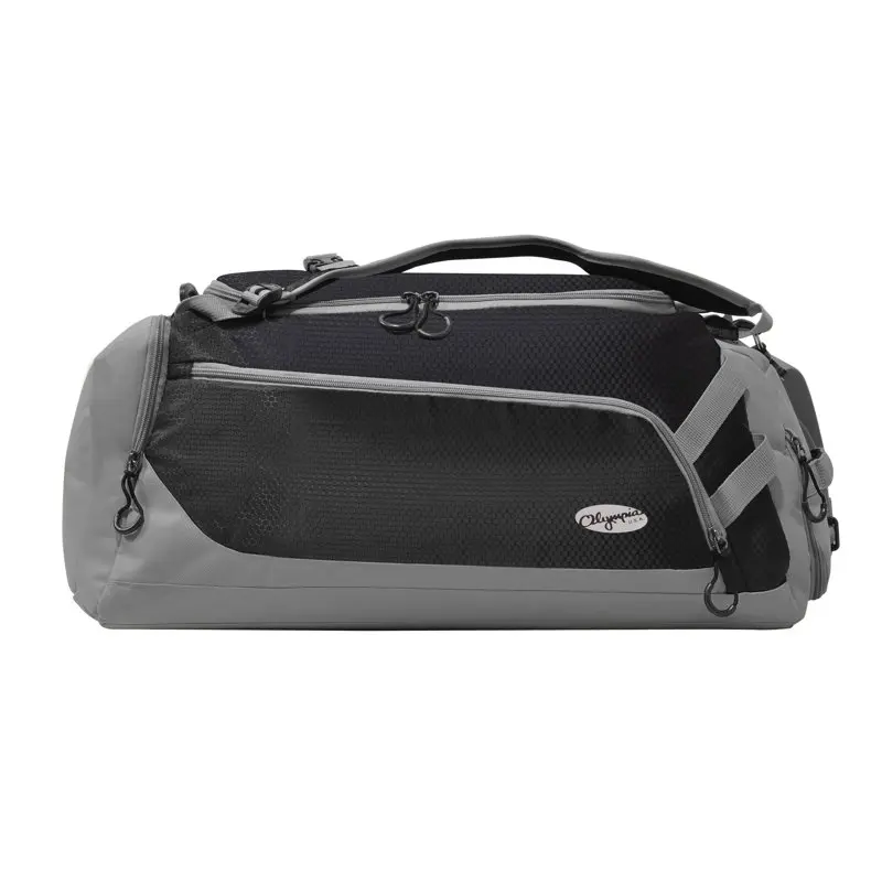 Olympia International SD-2900-BK Plus GY 22 in. Blitz Gym Duffel with Backpack Straps, Black & Gray