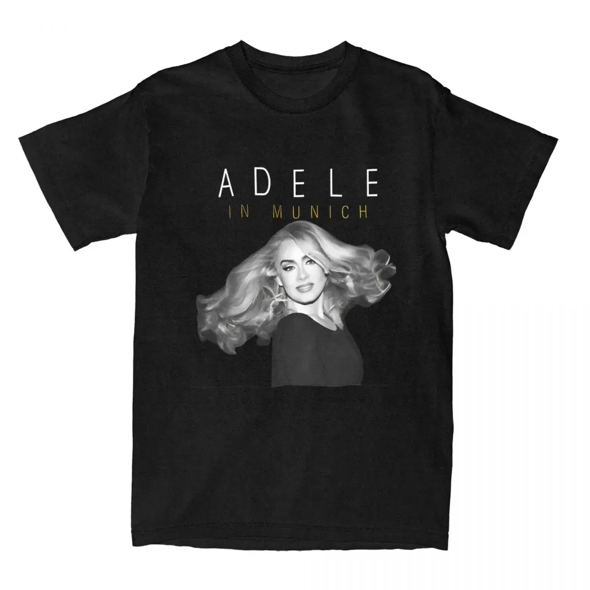 Летняя футболка в стиле Харадзюку с круглым вырезом топы оверсайз изображением