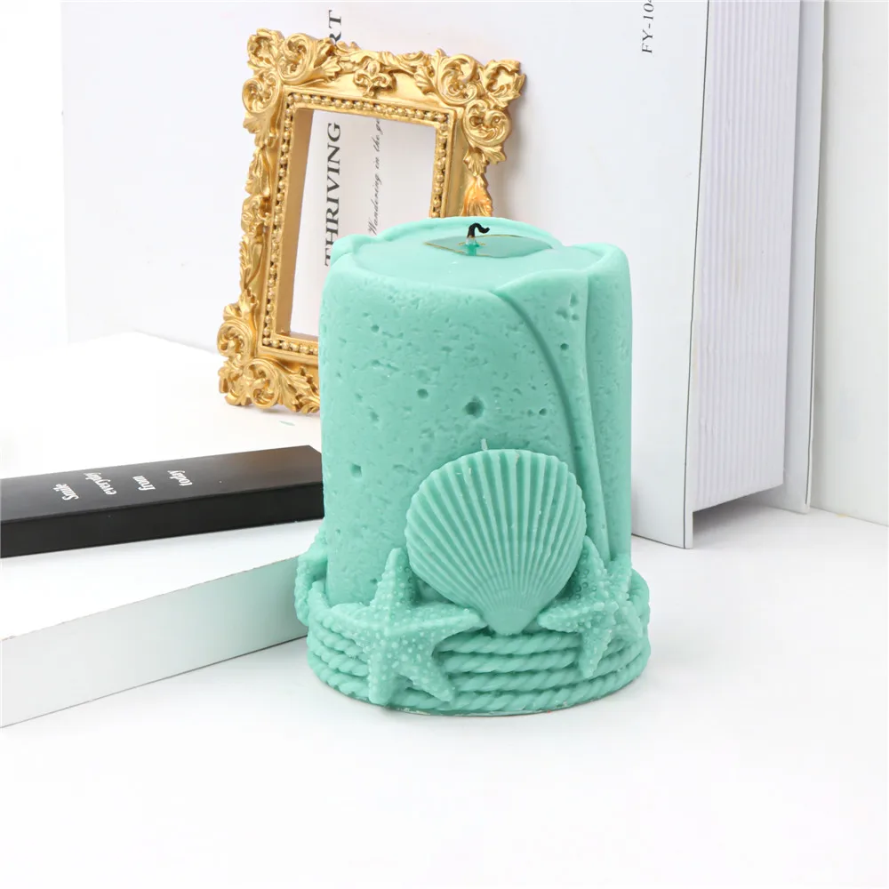 3D геометрические Силиконовые Формочки в виде цилиндрических свечей |