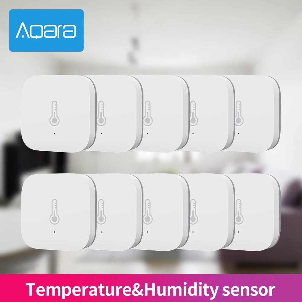 Aqara Temperature Sensor Smart Air Pressure Humidity Environment Sensor Smart control Zigbee connection For Xiaomi APP Mi home