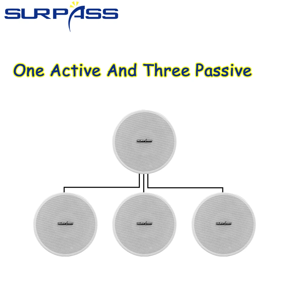 waterproof ceiling speaker shower home audio coxial hifi stereo sound 25w pa system white in wall bt speaker for bathroom free global shipping