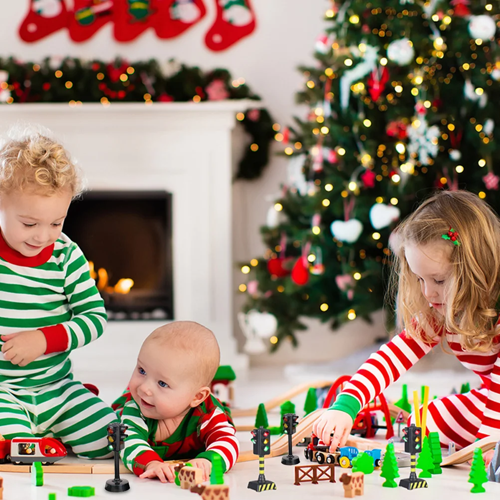 3 шт. светофор маленький сигнал игрушечный автомобиль детские игрушки модель