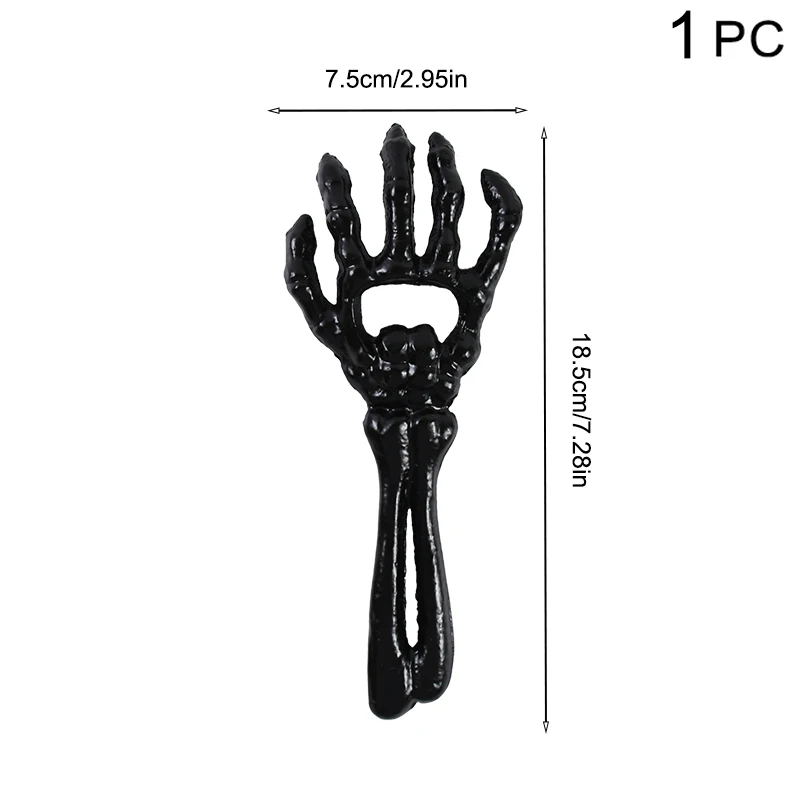 na Halloween czarny szkielet otwieracz do butelek żelazny piwa festiwal duchów narzędzie otwierania baru dekoracja imprezę tematyczną