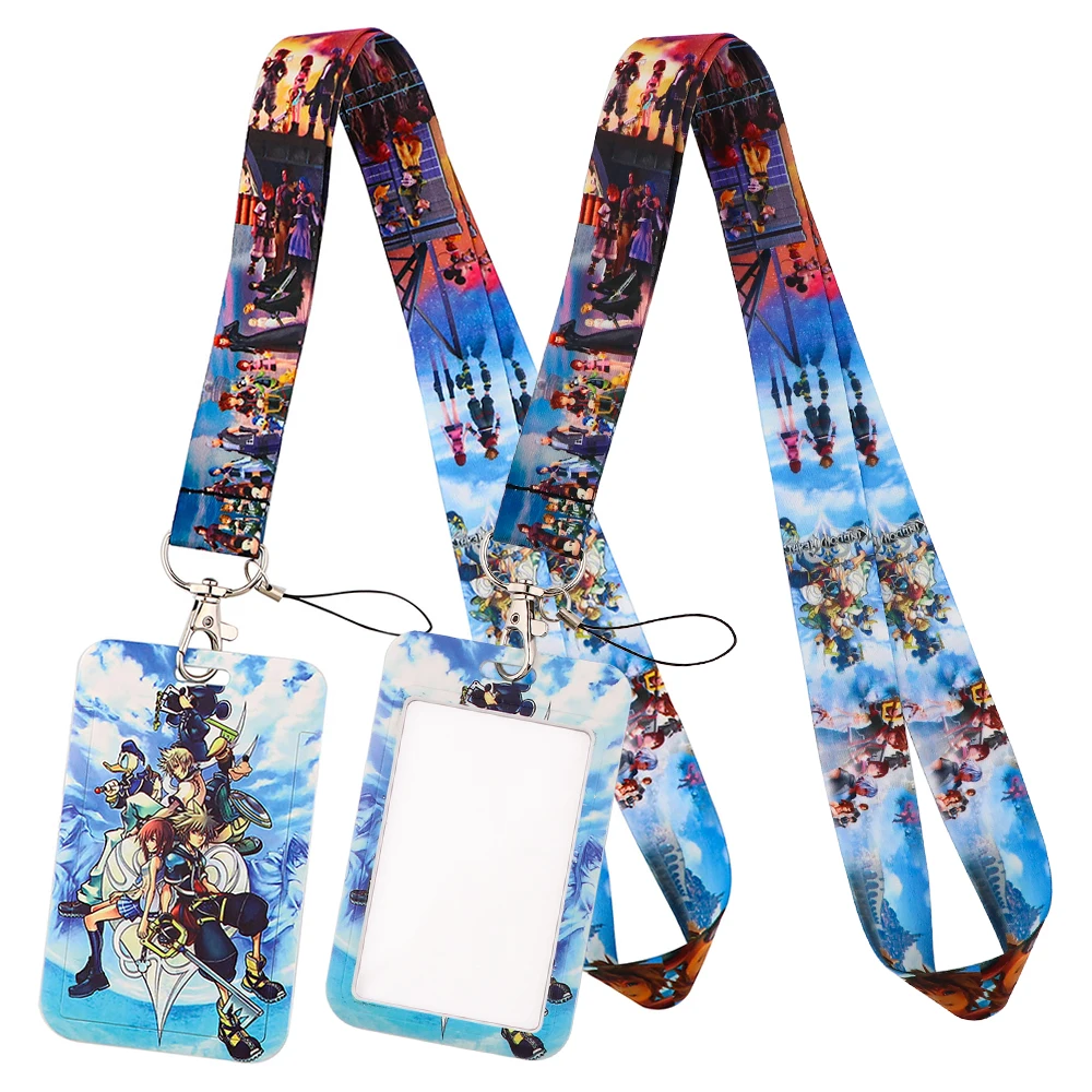 

LB3049 Game Figure Lanyard Cartoon Neck Straps ID Badge Holder Pendant Keyring Charm Cell Phone Cosplay Keychain Gift
