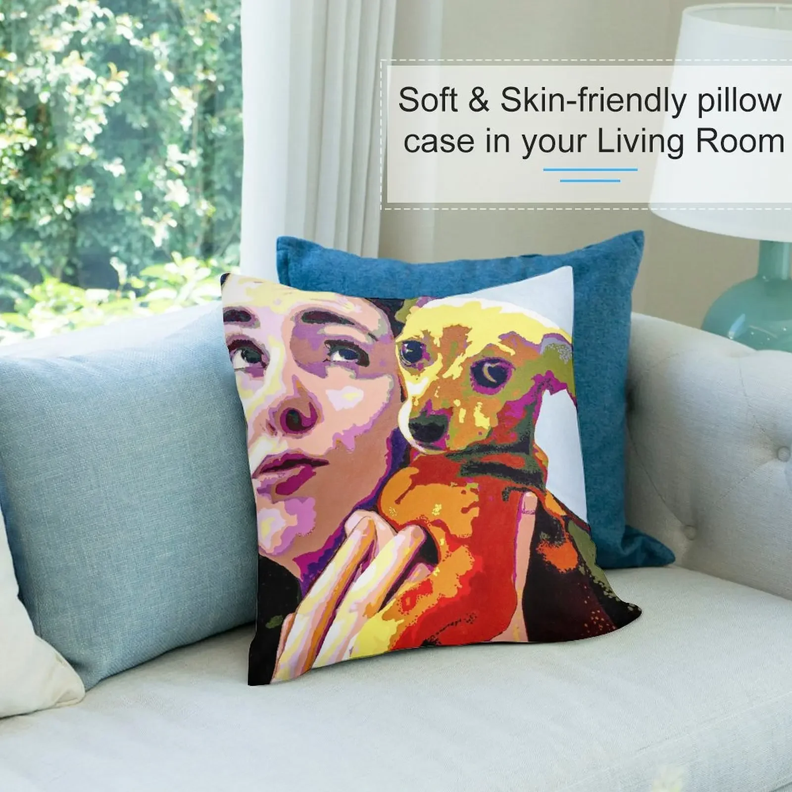 Монах. Прочная любовь. Декоративная подушка наволочки декоративная аниме