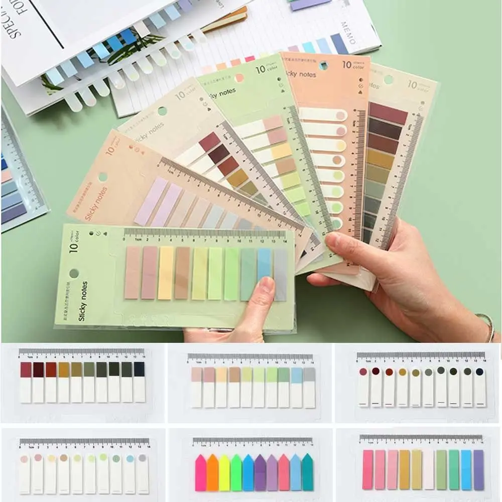 

Novelty Stationery Office Supplies Label Tab Strip Bookmark Memo Pad Sticky Notes Paster Sticker Loose-leaf
