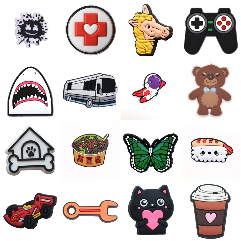 

Shoe Charm Decorations for Croc Women Charms Packs Wholesale Bulk Shoes Accessories Kids Set Jeans Girl Gifts Boy Pvc Pins Men