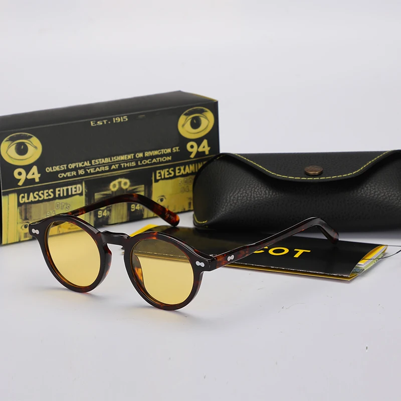 Солнцезащитные очки Lemtosh мужские/женские круглые роскошные брендовые винтажные