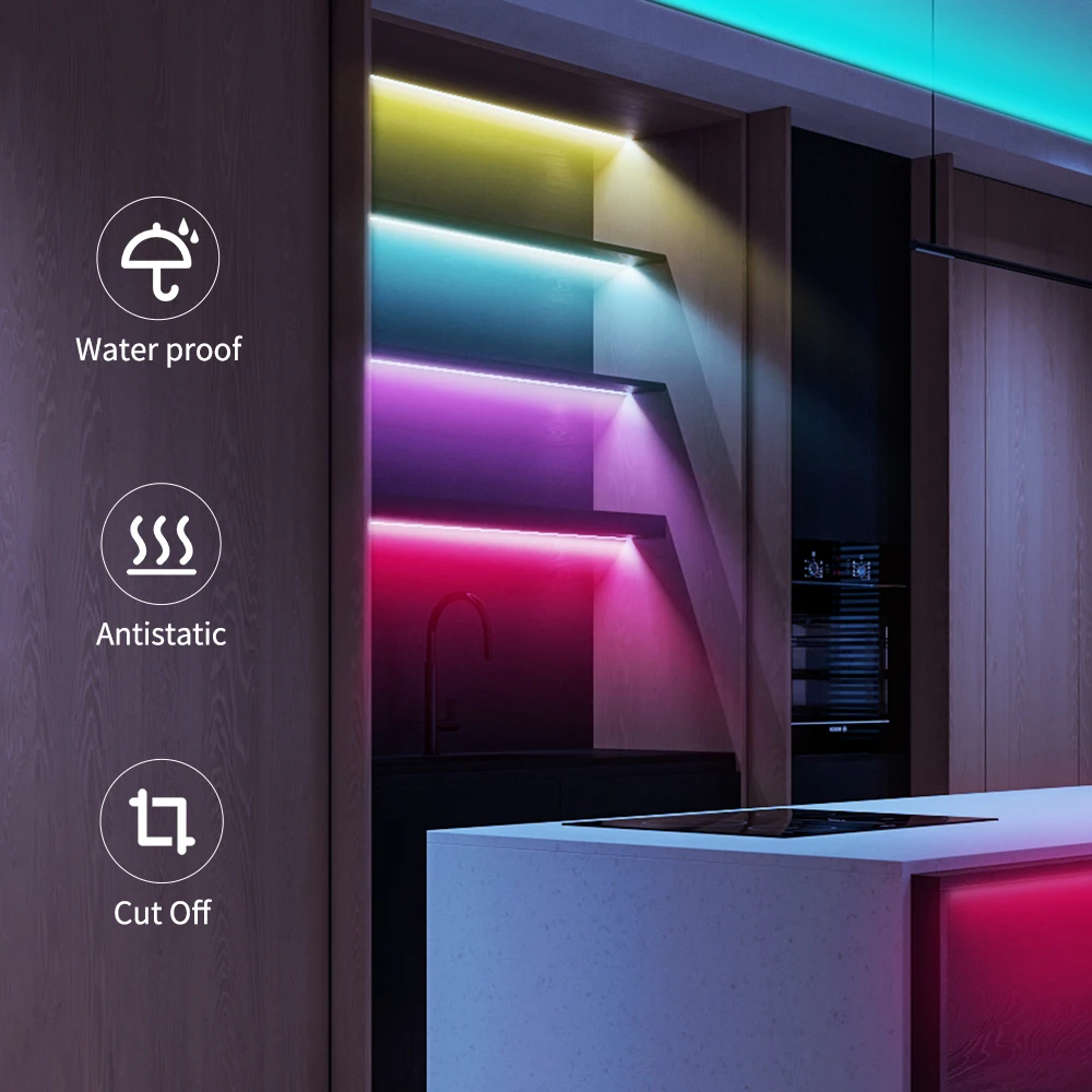5-30 м Светодиодная лента Bluetooth 5050/2835 RGB Light SMD DC12V Гибкая светодиодная Лента ТВ